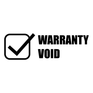 Warranty Void Decal (Black)